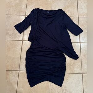 Elegant Navy Blue Dress